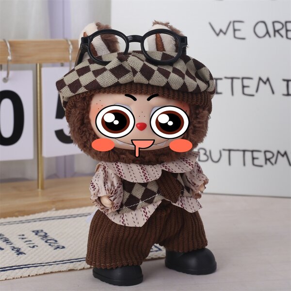 Doll Bucket Hat Manufacturer - Brown Series Natural Grass Unisex for Daily Outdoor Travel for Labubu