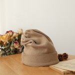 Toque Manufacturer - Acrylic Black White Cotton Sport Cap Crochet Woven Labels Warm Knitted Winter Beanie Cap