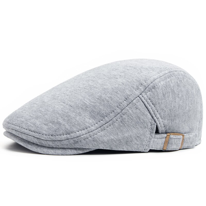 Newsboy Cap Manufacturer - Spring Autumn Men's British Retro Minimalist Light Panel Beret Women's Cotton Knit