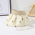 Sun Visor Hat Manufacturer - Unisex Fashion Ultraviolet Embossed Hollow Top for Summer Sports Outdoor Activities