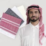 Shemagh Manufacturer - Adult Saudi Palestinian Red Arab Premium Wrap Muslim Men's Headscarf Scarf
