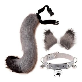 Cosplay Set Manufacturer - Wholesale New Design Faux Fur Cat Fox Ears Headband Tail for Anime Events