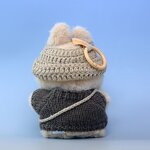 Doll Accessories Manufacturer - Hot Selling 17cm Cute Clothing Set Sweater Headband Bag for Labubu