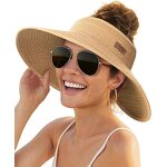 Straw Hat Manufacturer - Foldable New Summer Women's Hollow Top Adjustable Bow Large Edge for Outdoor Travel