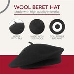 Beret Manufacturer - Factory Wholesale Custom High Quality Low Price Wool Solid Color Plain Unisex