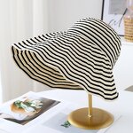 Fisherman Hat Manufacturer - High-End Unisex 100% Polyester Denim Striped All-Season Sun Protection