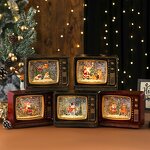 Night Light Manufacturer - New Year Christmas Music Snow Water TV Decoration Music Box Holiday Gift