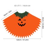 Pumpkin Costume Set Manufacturer - Halloween for Kids Adults Night Light Hat Cloak Shawl for School Dress-up