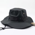 Bucket Hat Manufacturer - High Quality Retro Denim Quick Dry UV Protection Adjustable Drawstring 3D Embroidery Outdoor Travel