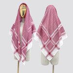 Shemagh Manufacturer - Adult Saudi Palestinian Red Arab Premium Wrap Muslim Men's Headscarf Scarf