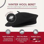 Beret Manufacturer - Factory Wholesale Custom High Quality Low Price Wool Solid Color Plain Unisex