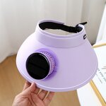 Sun Hat Manufacturer - Solar Powered Fan Integrated Tropical Style UV Protection Wide Brim for Hot Regions