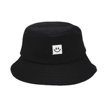 Bucket Hat Manufacturer - Unisex Cotton 3D Smile Face Embroidery Custom Logo Wide Brim for Beach Fishing Outdoor Travel