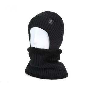 Knitted Hat and Scarf Set Manufacturer - Men's Elegant Plain Outdoor Warm Winter New Fashion
