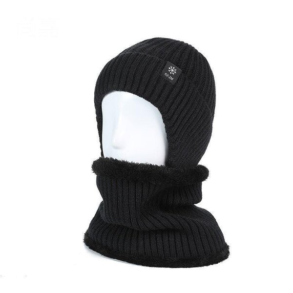 Knitted Hat and Scarf Set Manufacturer - Men's Elegant Plain Outdoor Warm Winter New Fashion