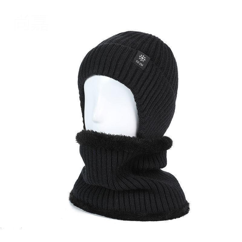 Knitted Hat and Scarf Set Manufacturer - Men's Elegant Plain Outdoor Warm Winter New Fashion