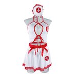 Nurse Uniform Manufacturer - Hot Selling Halloween Costumes Cosplay Women Clothes Sexy Mini Skirt Set With Cap