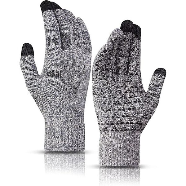 Gloves Manufacturer - Thick Winter Fabric Warm Touch Screen Custom Logo Anti Slip for Cold Weather