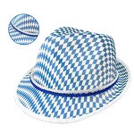 Alpine Casquette Manufacturer - Unisex Custom Logo Oktoberfest Blue White Stripe Feathers for Germany