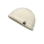 Skull Hat Manufacturer - New Fashion Custom Logo Knitted Label Patch Plain Cuffed Waffle Beanie