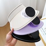 Sun Hat Manufacturer - Solar Powered Fan Integrated Tropical Style UV Protection Wide Brim for Hot Regions