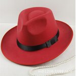 Panama Hat Manufacturer - New Modern Style Wide Brim British Wool Felt Fedora Jazz Fedora Unisex Formal