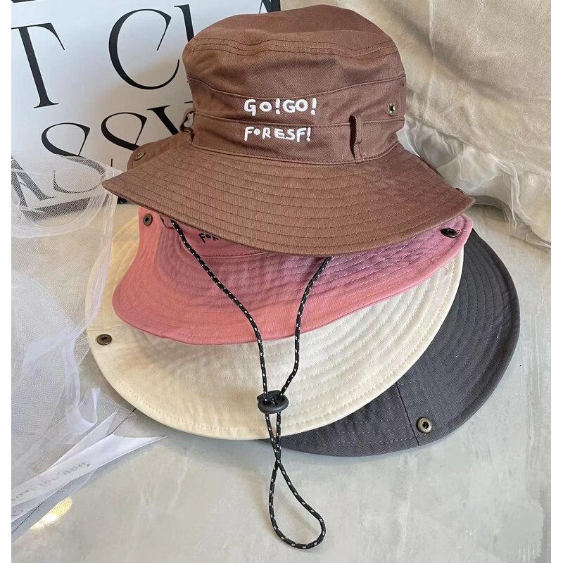 Bucket Hat Manufacturer - High Quality Summer UV Protection Custom Logo 3D Embroidery 100% Polyester
