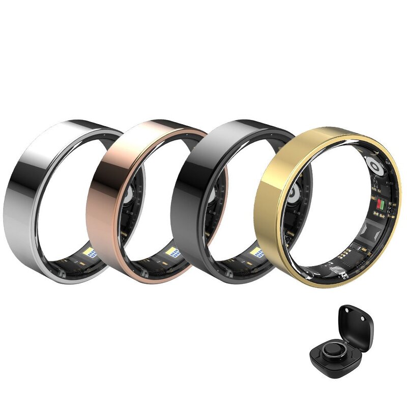 Smart Ring Manufacturer - 2025 SANVNET TK5 Heart Rate 5ATM+IP68 Waterproof Charging Box Fitness Tracker