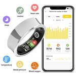 Smart Ring Manufacturer - 2025 Sanvnet GR15 50M Waterproof Step Count Blood Pressure Sleep Monitor