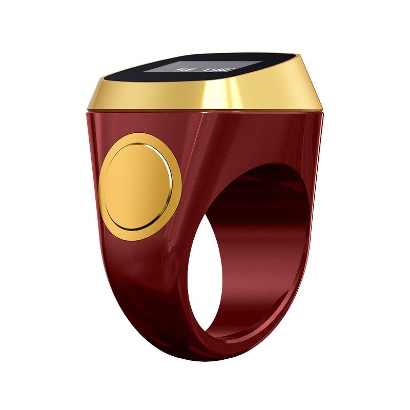 Smart Ring Manufacturer - R100 Prayer 0.49" Screen Time Rotatable Health Finder Display Ring