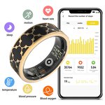 Smart Ring Manufacturer - 2025 R26 50M Waterproof Heart Rate Sleep Pedometer Fitness Tracker Unisex