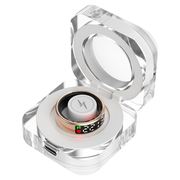 Smart Ring Manufacturer - SANVNET SR08 2025 Screen Sport Heart Rate IP68 Waterproof Health Tracker