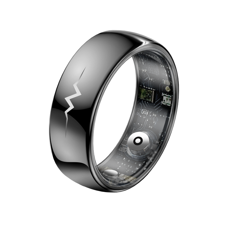 Smart Ring Manufacturer - Sanvnet Q520 2025 Alloy Case 5ATM Ink Screen Heart Rate Sleep Monitor