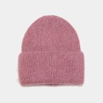 Knitted Hat Manufacturer - 2025 Autumn/Winter Warm Solid Color Vertical Stripe Ear Protection
