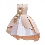 Girls' Dress Manufacturer - 2023 Wholesale Summer Floral Kids Birthday Wedding Party Gown