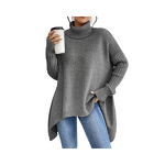 High Collar Sweater Manufacturer - Loose Lazy Style Knitwear for Women Winter