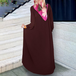 Arabian Jalabiya Manufacturer - Pleated Solid Color Long Sleeve for Muslim Women