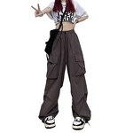 Women's Casual Pants Manufacturer - Summer American Workwear Ankle Binding Loose Wide Leg