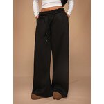 Women's Casual Pants Manufacturer - 2025 Fleece Thick Drawstring Elastic Loose Wide Leg