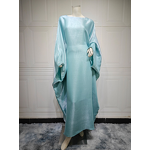Satin Abaya Dress Manufacturer - Bat Sleeve Loose for Summer Ramadan Islamic Style
