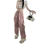 Women's Casual Pants Manufacturer - Summer American Workwear Ankle Binding Loose Wide Leg