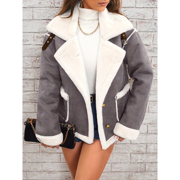 Women's Plush Jacket Manufacturer - 2025 Retro Multi Color Collar Fur Integrated Warm