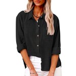 Cotton Shirt Manufacturer - 2025 Long Sleeve Pocket Style Button Solid Color