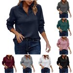 Women's Hoodie Manufacturer - 2024 Stand Collar Zipper Long Sleeve Stitching Casual