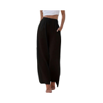 Women's Wide Leg Pants Manufacturer - 2025 Linen Loose Pulling Rope Elastic Waist