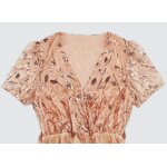 Sequin Midi Dress Manufacturer - V-neck Embroidered for Women Summer Party