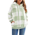 Women's Hooded Sweater Manufacturer - 2025 Long-sleeved Checkered Autumn Winter