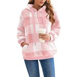 Women's Hooded Sweater Manufacturer - 2025 Long-sleeved Checkered Autumn Winter