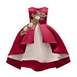 Girls' Dress Manufacturer - 2023 Wholesale Summer Floral Kids Birthday Wedding Party Gown