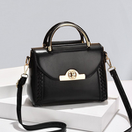 Women's Crossbody Bag Manufacturer - 2025 PU Leather Weaving Metal Lock Fashion Small Bag